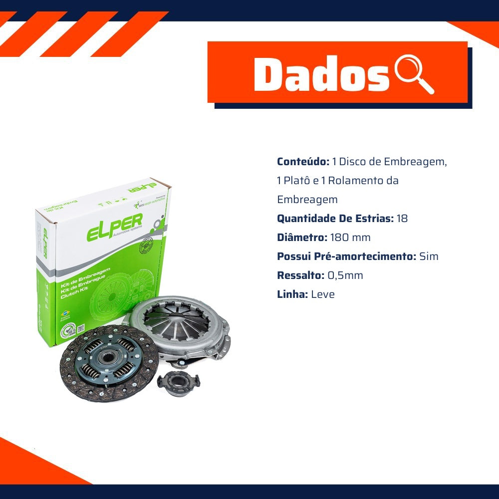 Kit de Embreagem - Elper - 80 125 - (2)