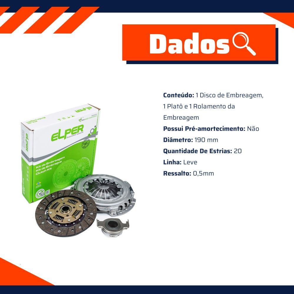 Kit de Embreagem - Elper - 80 147 - (2)