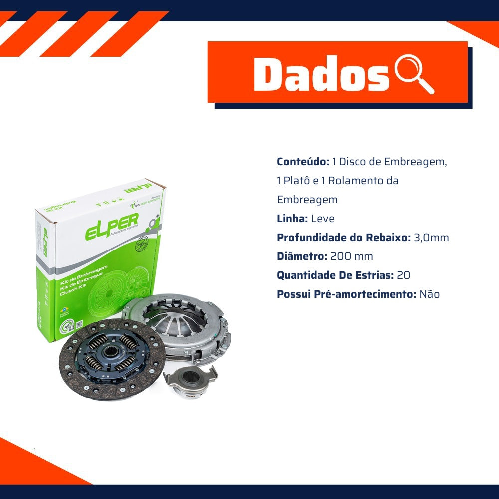 Kit de Embreagem - Elper - 80 438 - (3)