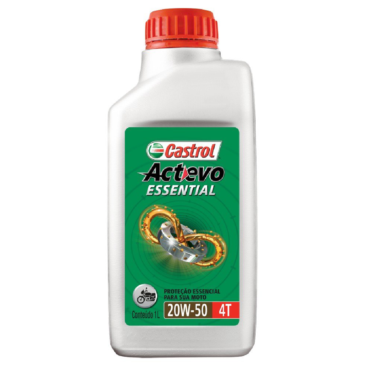 Óleo de Motor para Moto Actevo Essential 20W50 API SL Mineral 1L - Castrol - 3419247 - (1)