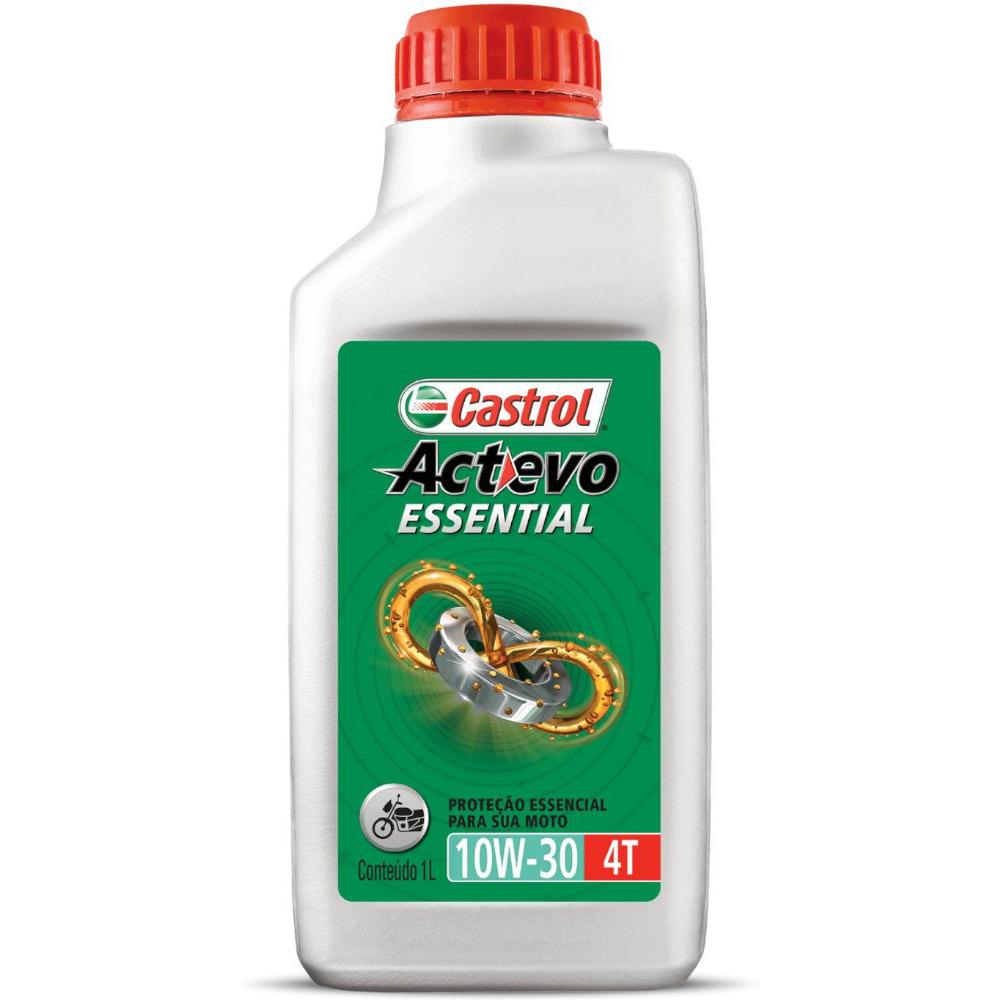 Óleo de Motor para Moto Actevo Essential 10W30 API SL Mineral 1L - Castrol - 3425150 - (1)