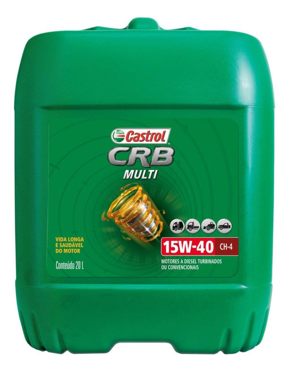 Óleo de Motor CRB Multi 15W40 CH-4 Mineral 20L - Castrol - 3427868 - (1)