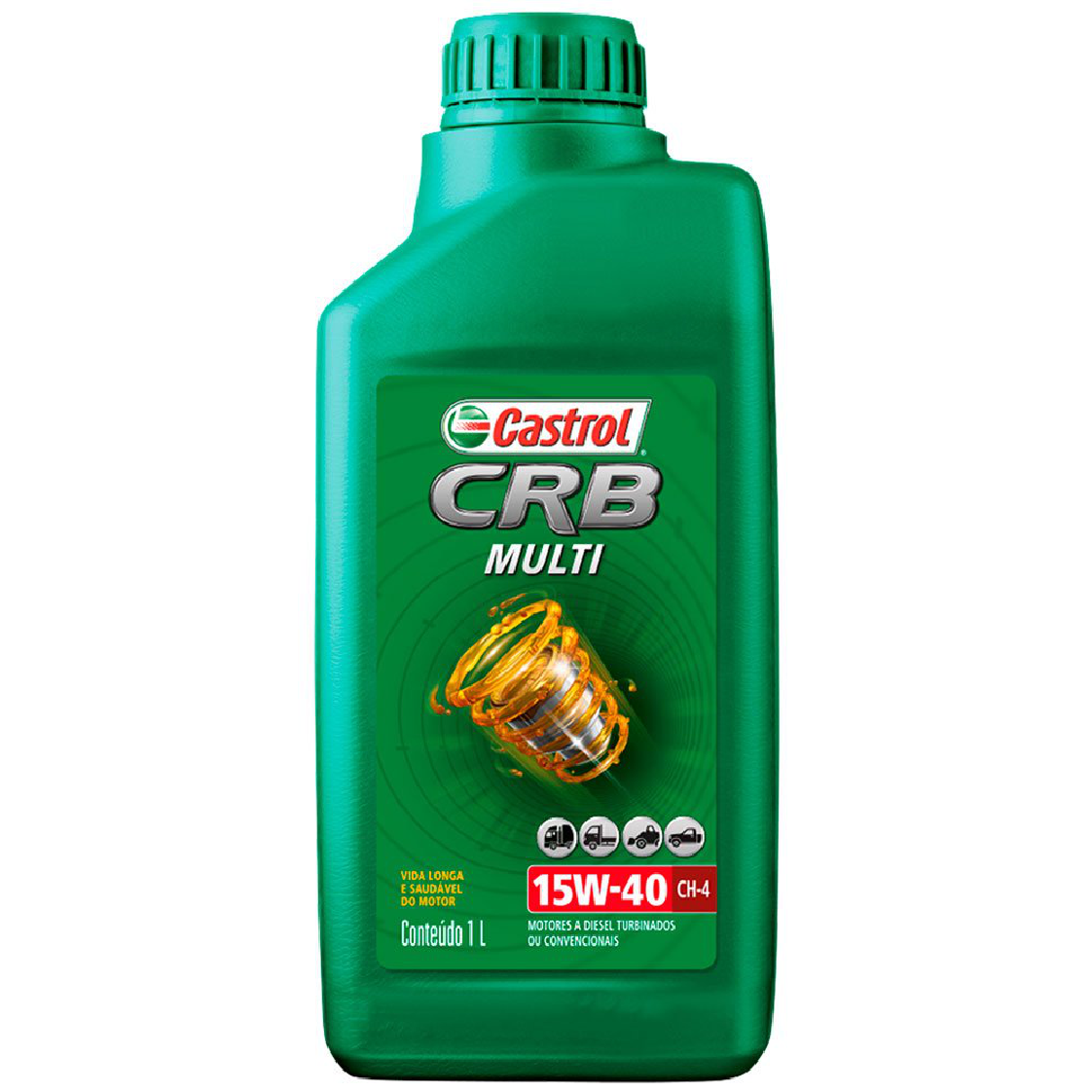 Óleo de Motor CRB Multi 15W40 CH-4 Mineral 1L - Castrol - 3427870 - (2)