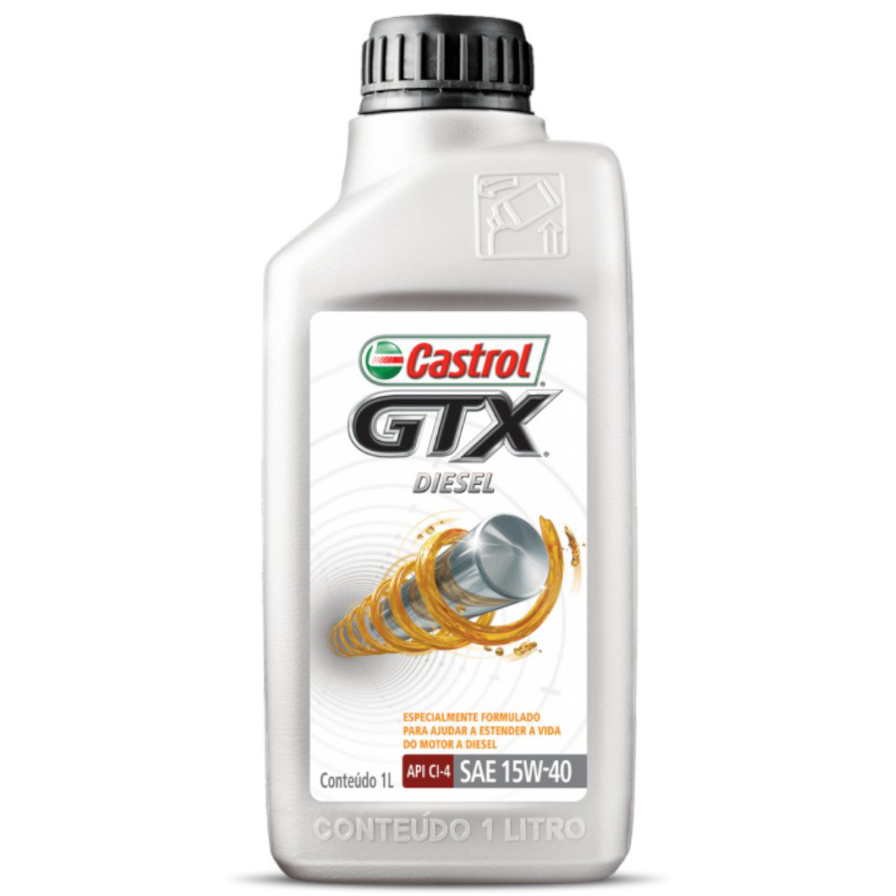 Óleo de Motor GTX Diesel 15W40 API CI-4/SL Mineral 1L - Castrol - 3394863 - (1)