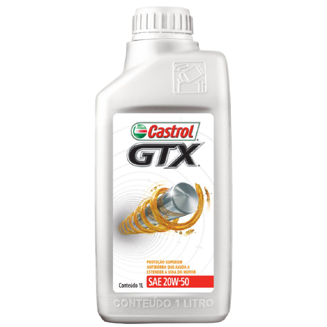 Óleo de Motor GTX 20W50 API SL Mineral 1L - Castrol - 3368720 - (1)