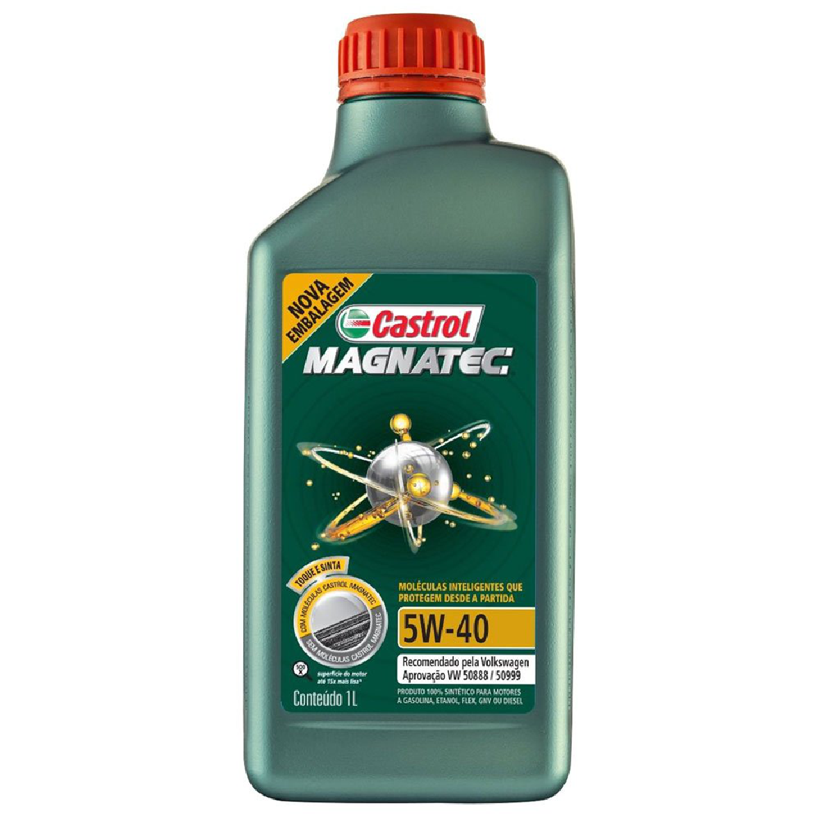 Óleo de Motor Magnatec VW 508 88/509 99 5W40 Sintético 1L - Castrol - 3438139 - (1)