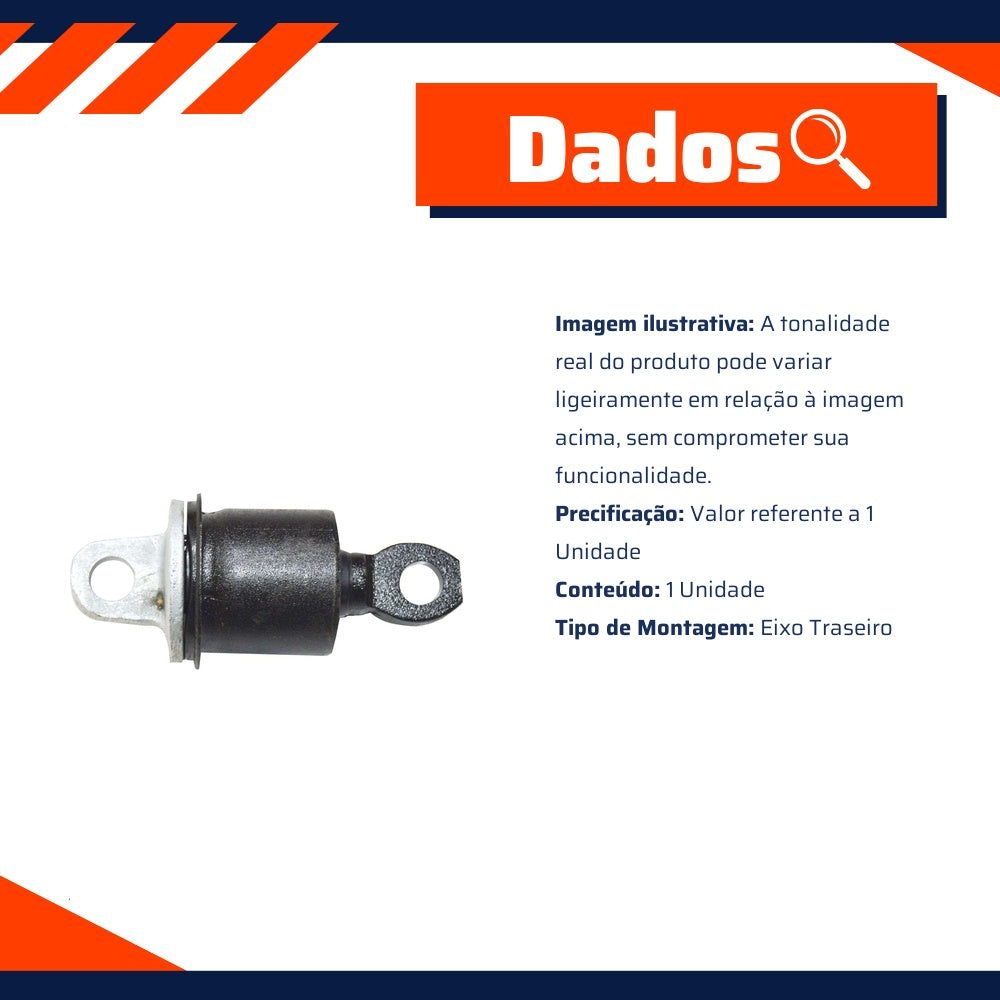 Bucha do Eixo Traseiro - Metalsystem - 32026+MS - (3)