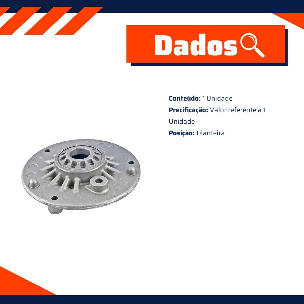 Coxim do Amortecedor Dianteiro para Mini Cooper e One - MetalSystem - 31532+MS - (3)