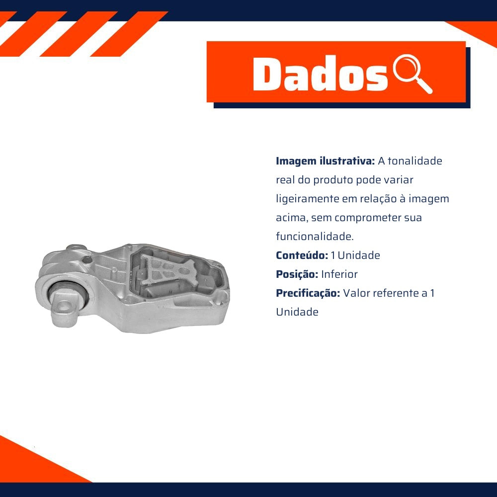 Coxim Inferior do Câmbio - Metalsystem - 35590+MS - (3)