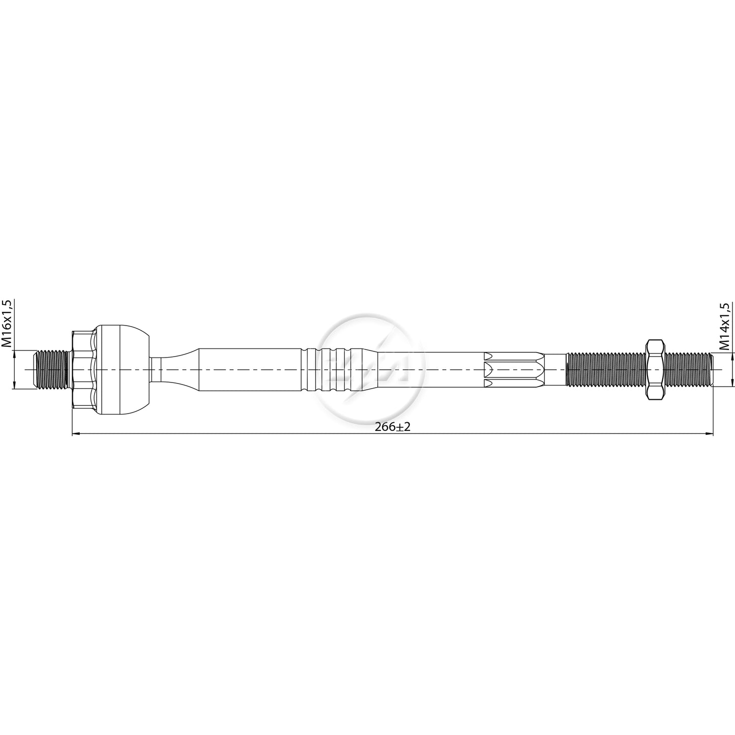 Terminal Axial Direito ou Esquerdo - ZM - 170.118.84 - (2)