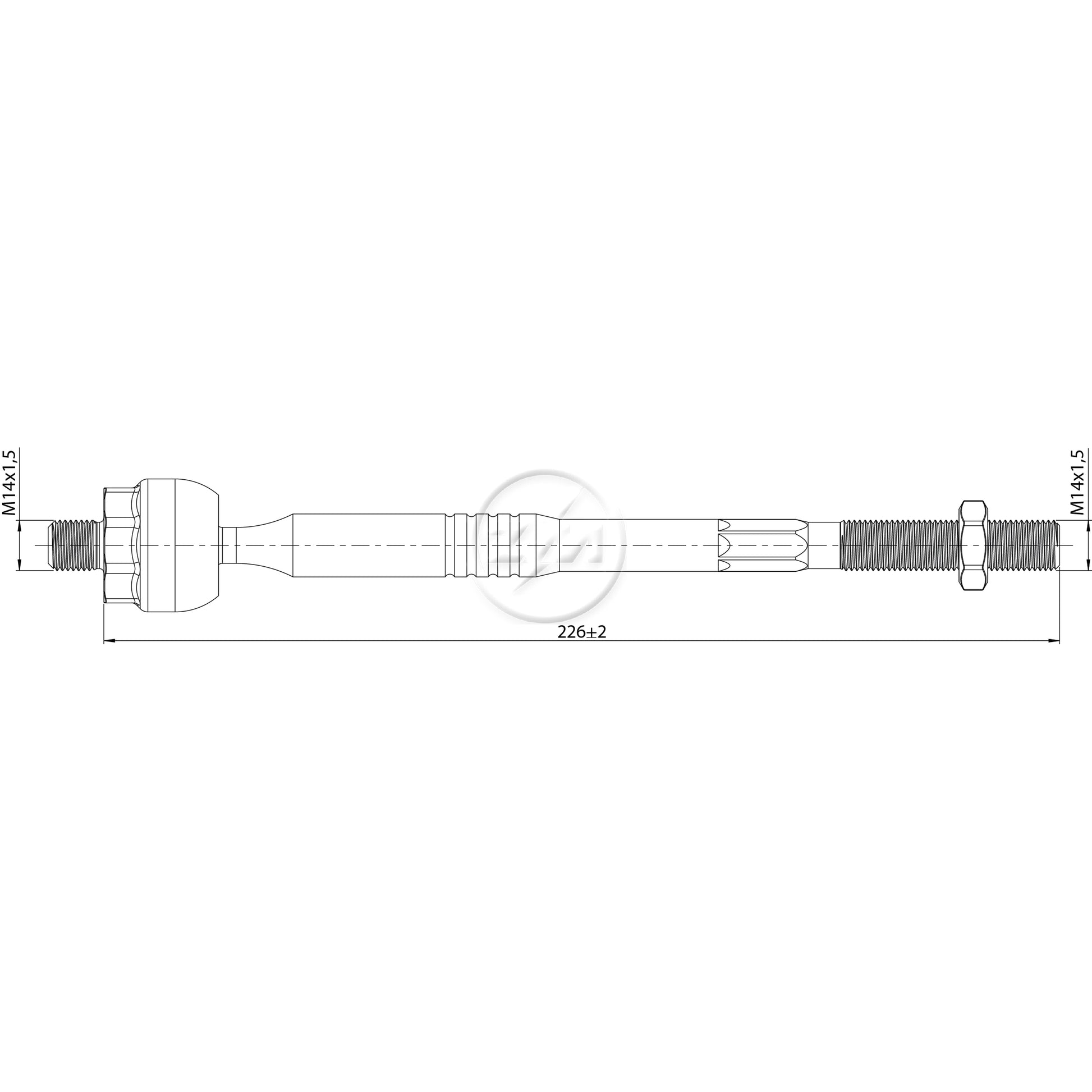 Terminal Axial Direito ou Esquerdo - ZM - 170.118.87 - (2)