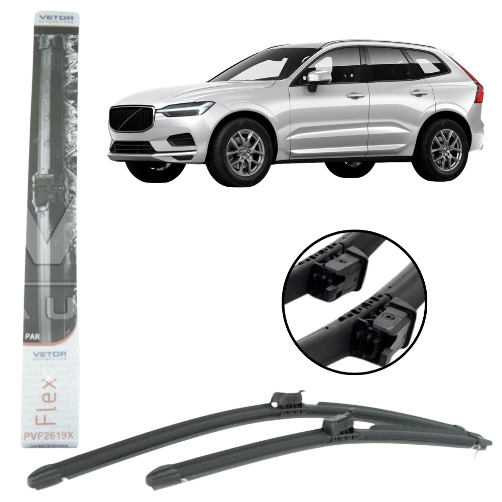 Palheta Motorista e Passageiro para Volvo XC60 - Vetor - PVF2619X - (1)