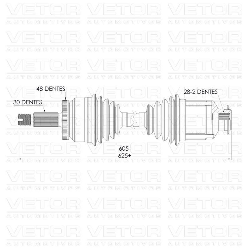 Semieixo Direito - Vetor - VT9957 - (4)