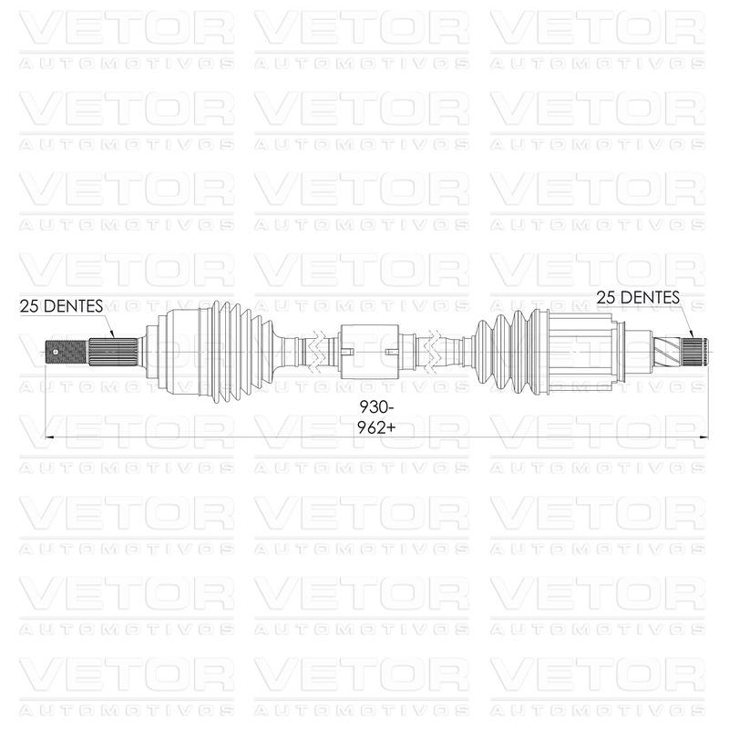 Semieixo Direito - Vetor - VT9991 - (4)