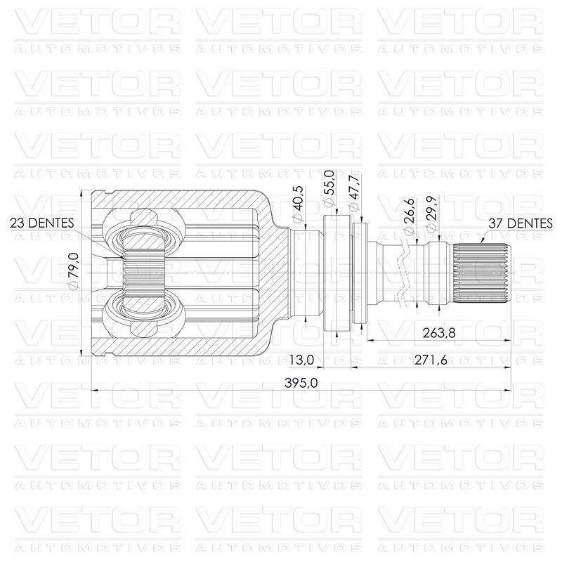 Tulipa Direita - Vetor - VT6001 - (4)