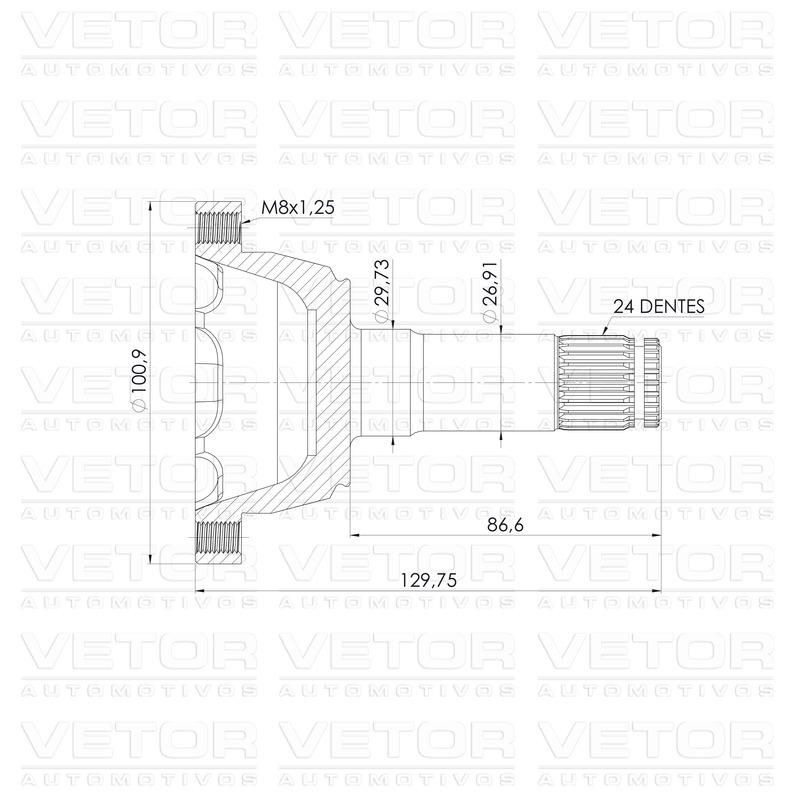 Tulipa Direita ou Esquerda - Vetor - VT6007 - (3)