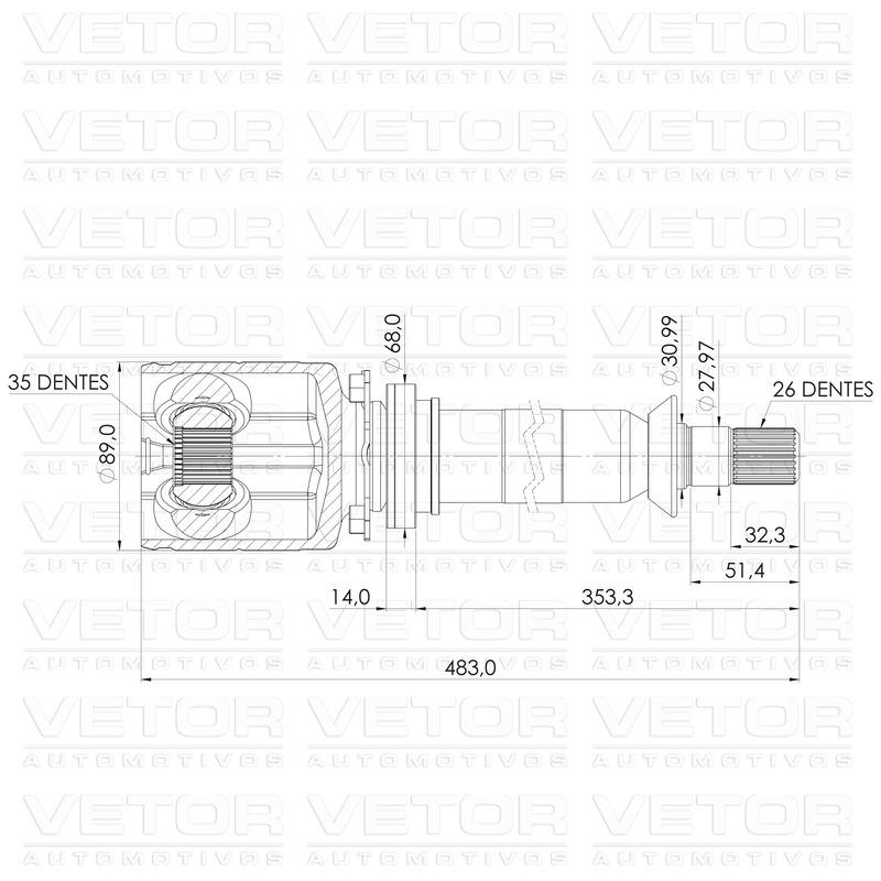 Tulipa Direita - Vetor - VT5946 - (4)