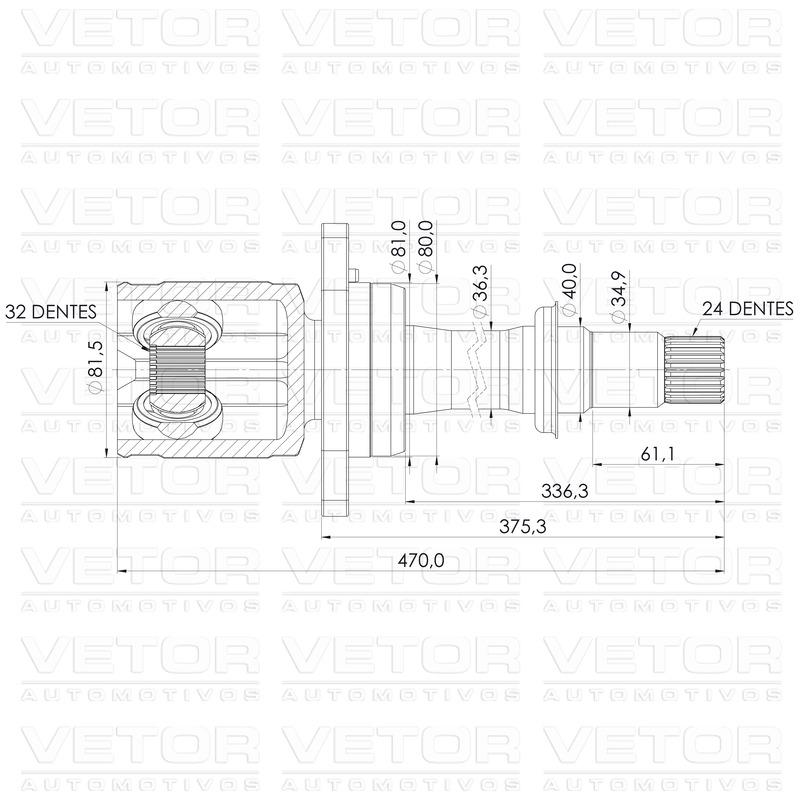 Tulipa Direita - Vetor - VT6006 - (4)