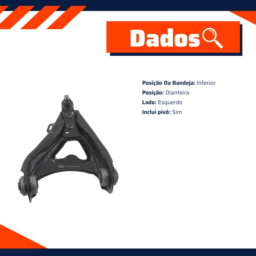 Bandeja Inferior Dianteira Esquerda para Renault Megane e Scenic - IMA - ALB-0765EP - (8)