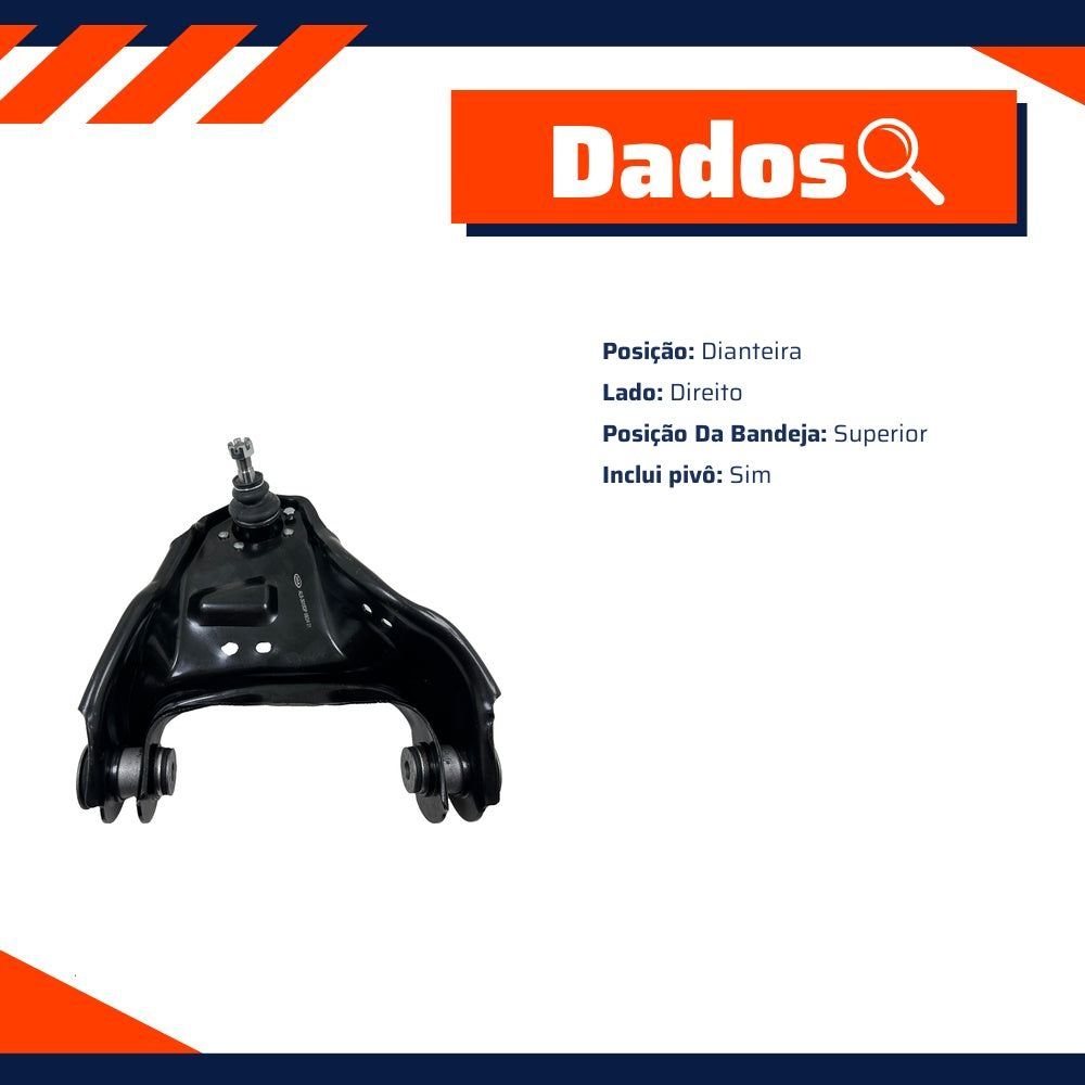 Bandeja Superior Dianteira Direita para Chevrolet Blazer e S10 - IMA - ALB-3015DP - (8)