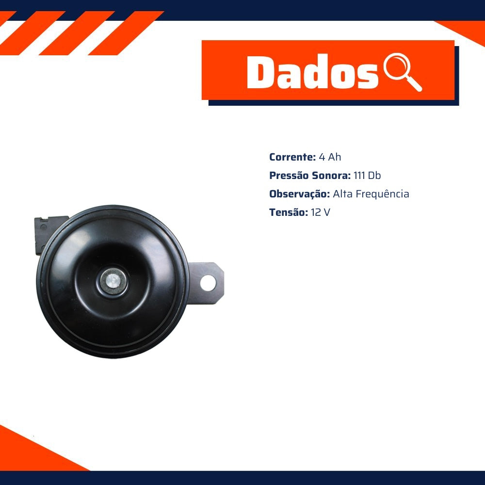 Buzina 12V para Toyota Hilux e SW4 - Gauss - GB1039 - (2)