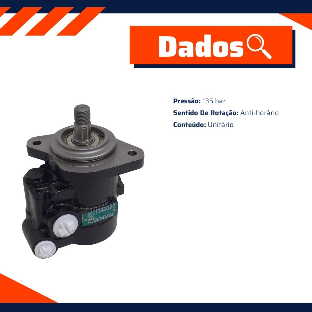 Bomba de Direção Hidráulica 135 bar - Ampri - 90110 - (3)