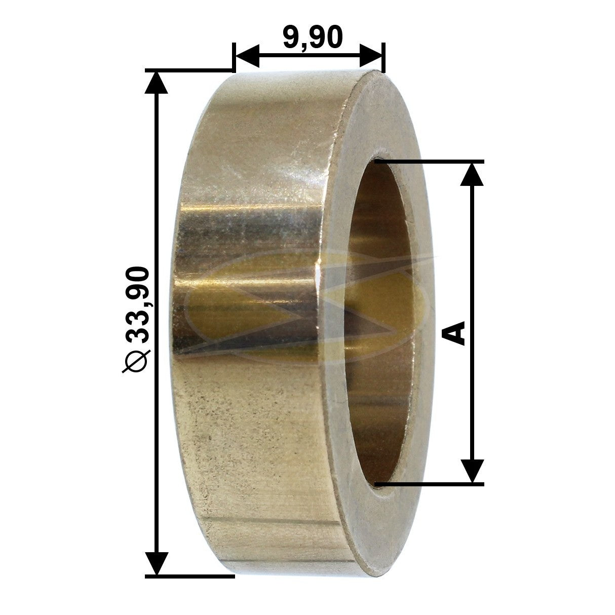 Jogo 10 Bucha Sinterizadas para Motor de Partida - Unifap - BC1018100 - (2)