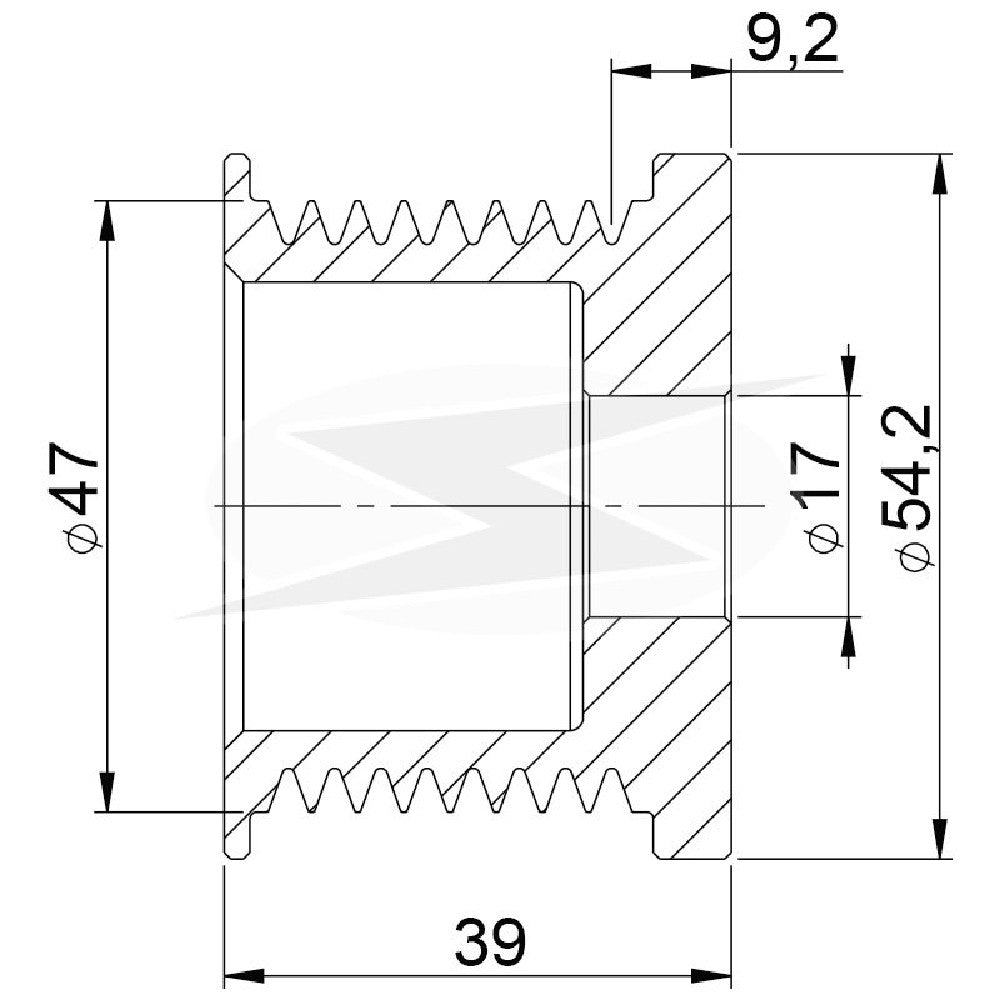 Polia para Alternador - Unifap - 3516 - (2)