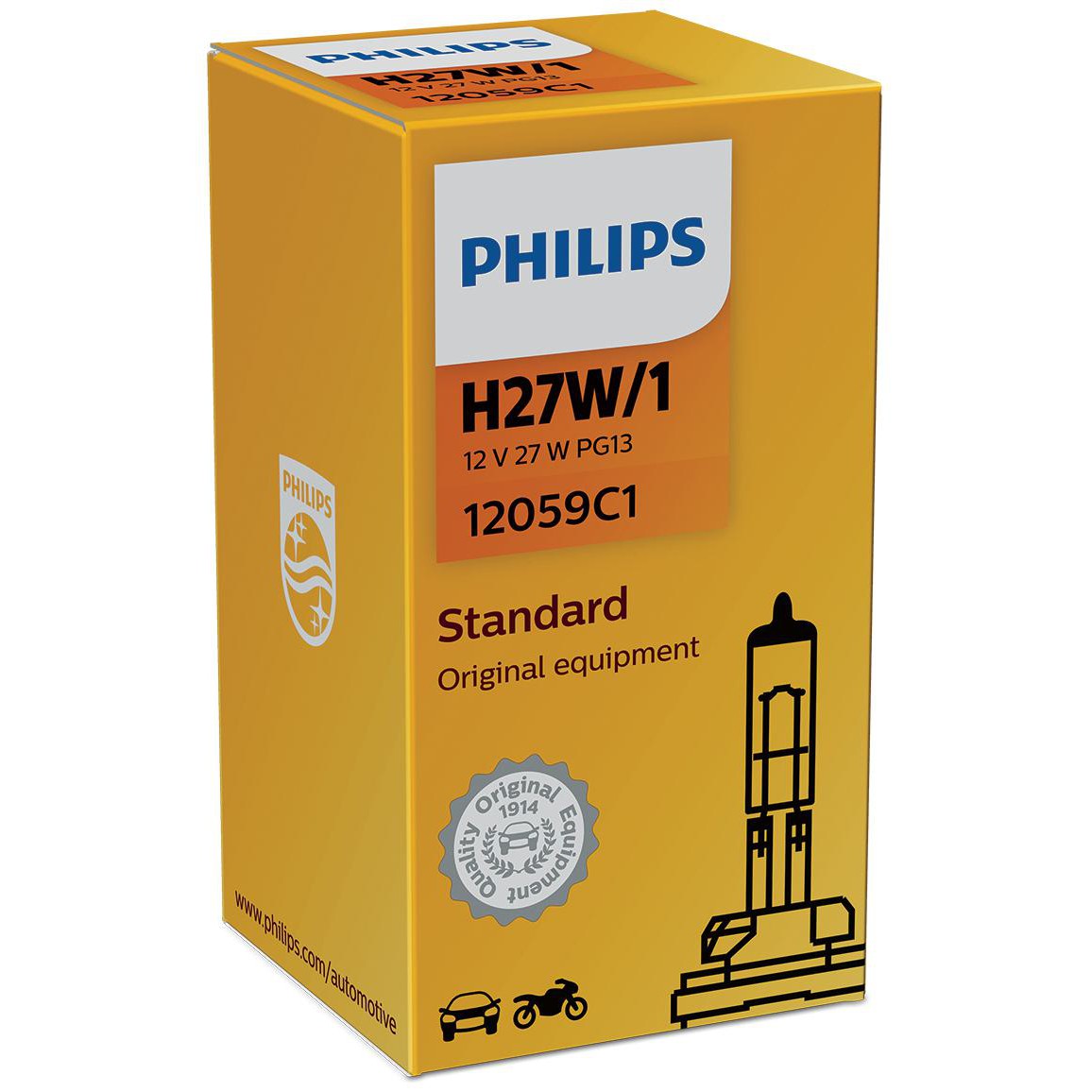 Lâmpada do Farol H27/1 12V - Philips - 12059C1 - (3)