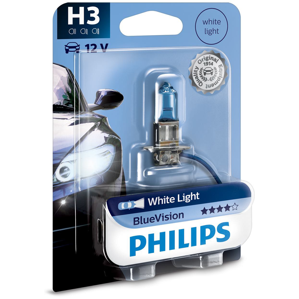 Lâmpada do Farol H3 12V BLUE VISION 3700K - Philips - 12336BVB1 - (4)