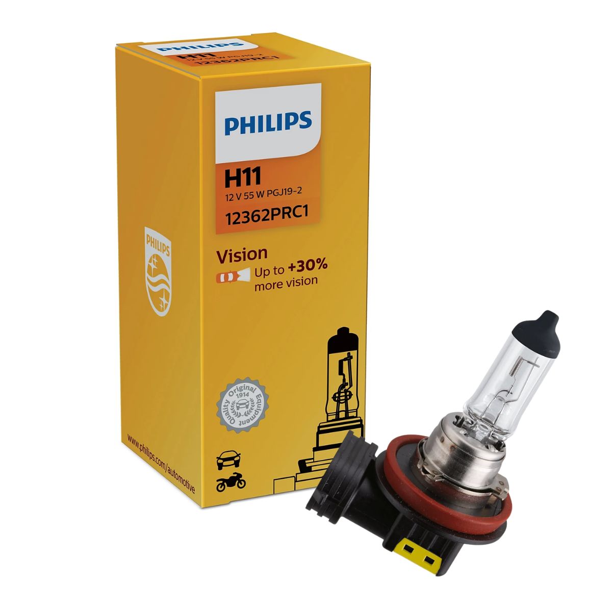 Lâmpada do Farol H11 12V - Philips - 12362PRC1 - (1)
