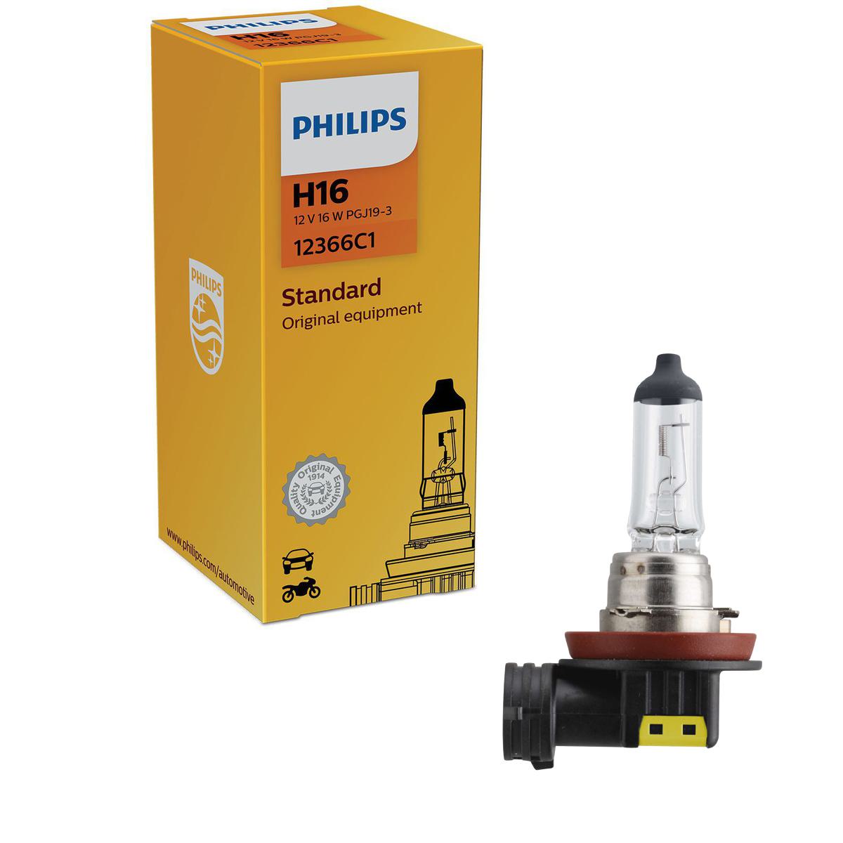 Lâmpada do Farol H16 12V - Philips - 12366C1 - (1)