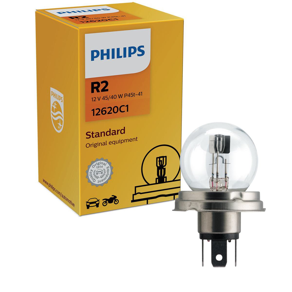 Lâmpada do Farol R2 12V - Philips - 12620C1 - (1)