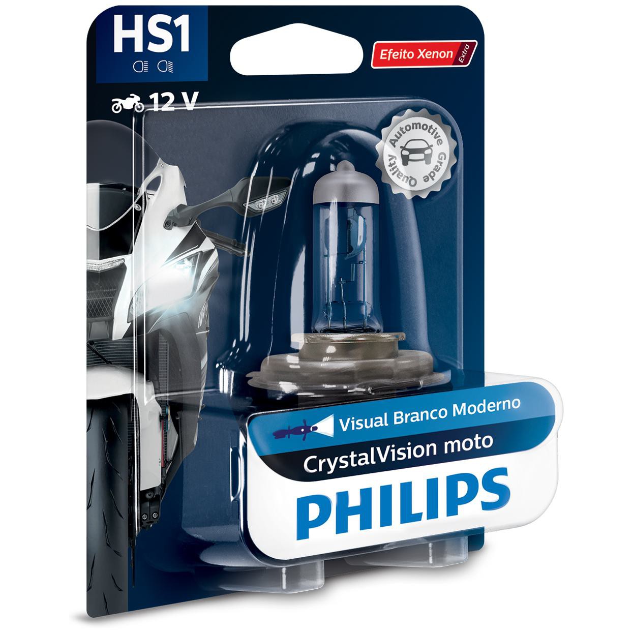 Lâmpada do Farol Moto HS1 CRYSTAL VISION - Philips - 12636CVMBW - (4)