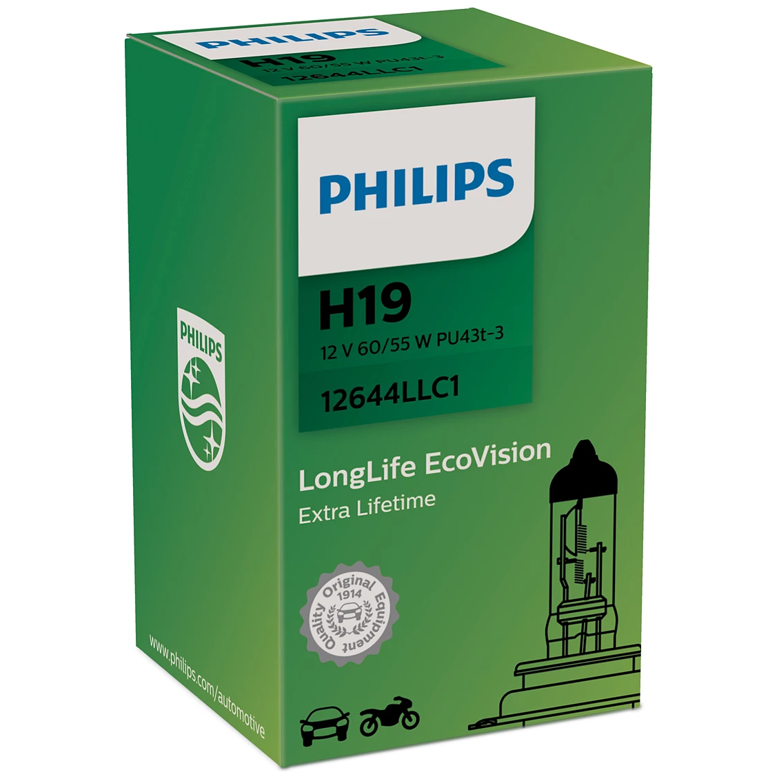 Lâmpada do Farol H19 12V LLECO - Philips - 12644LLC1 - (4)
