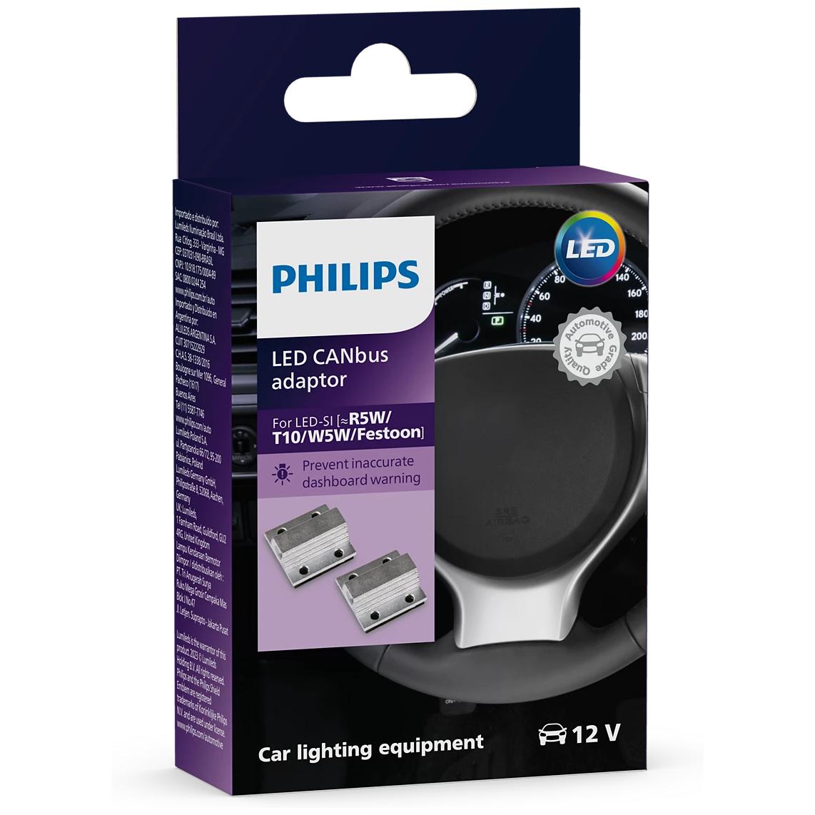 Par Adaptador Lâmpada Led Canceller Canbus 5W 12V - Philips - 12956X2 - (4)