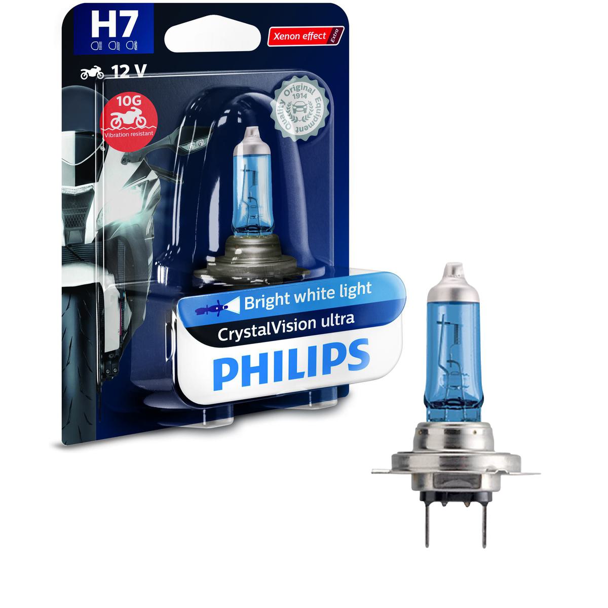 Lâmpada do Farol Moto H7 CRYSTAL VISION Moto - Philips - 12972CVMBW - (1)