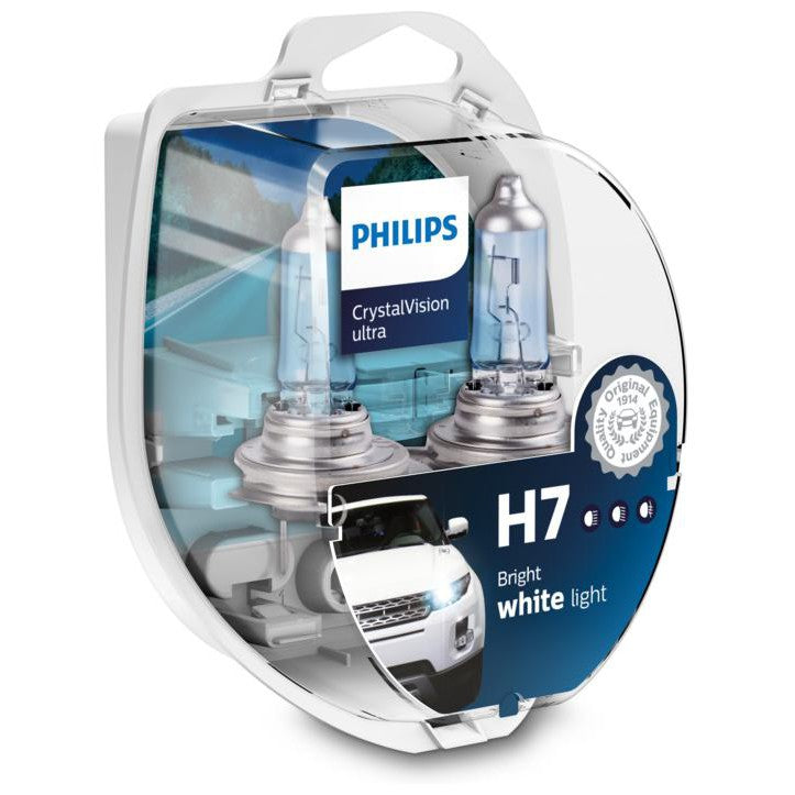 Kit Par Lâmpada H7 12V CRYSTAL VISION ULTRA e Par Pingão W5W - Philips - 12972CVUSM - (4)