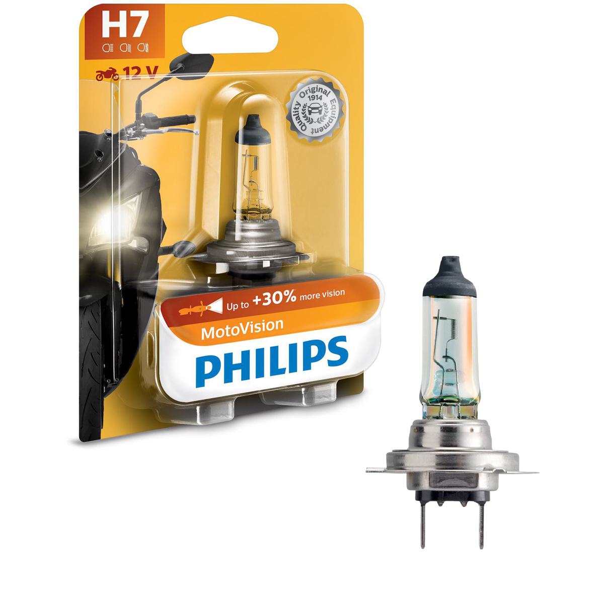 Lâmpada do Farol Moto H7 VISION - Philips - 12972MVB1 - (1)