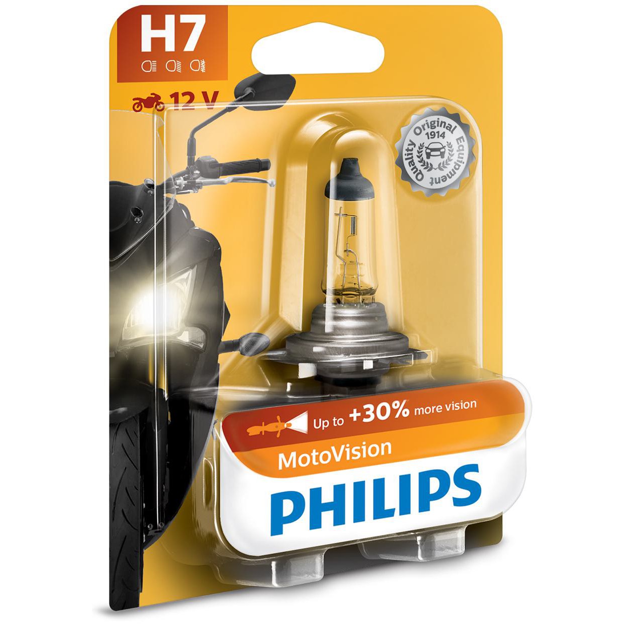 Lâmpada do Farol Moto H7 VISION - Philips - 12972MVB1 - (4)