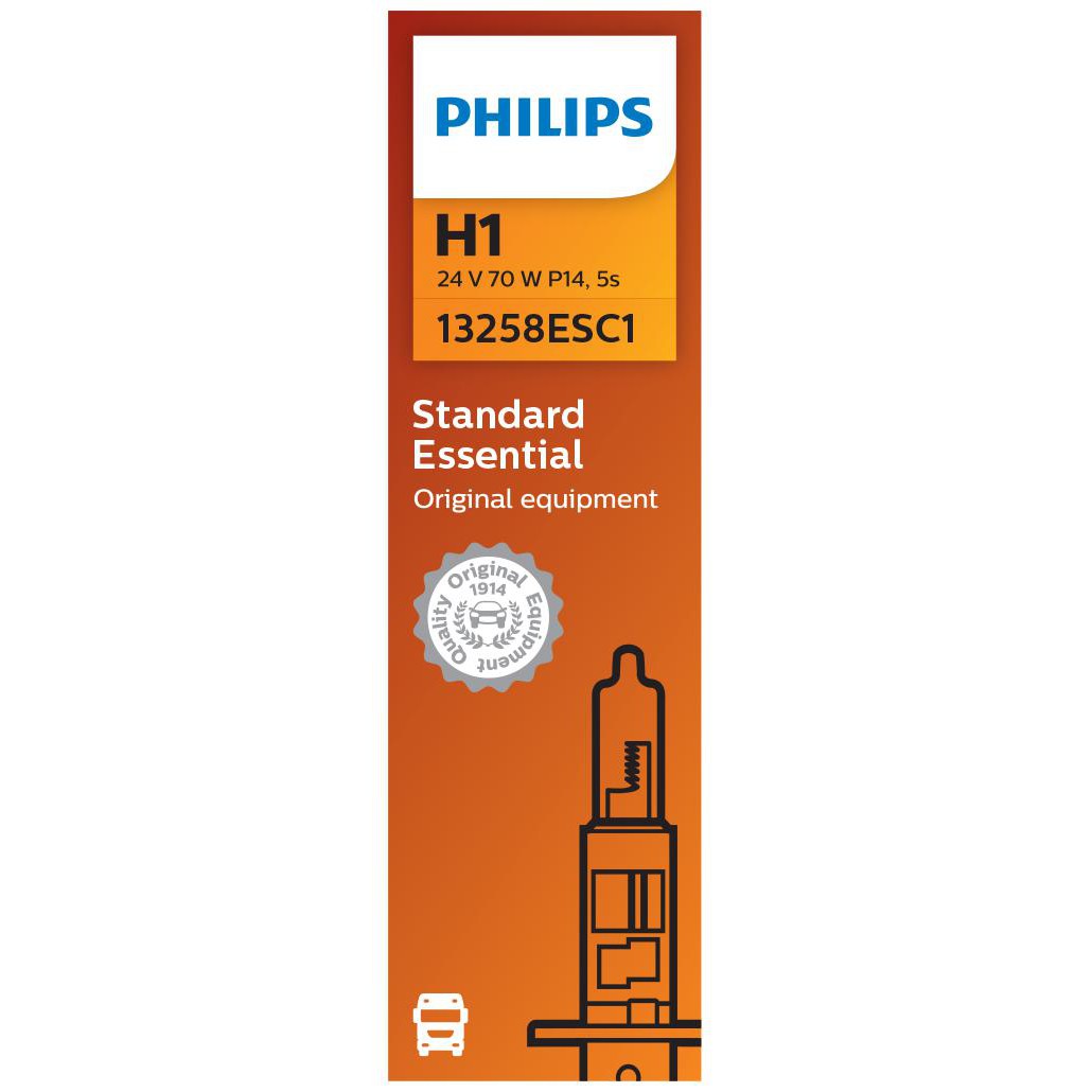 Lâmpada do Farol H1 24V STANDARD ESSENTIAL - Philips - 13258ESC1 - (5)