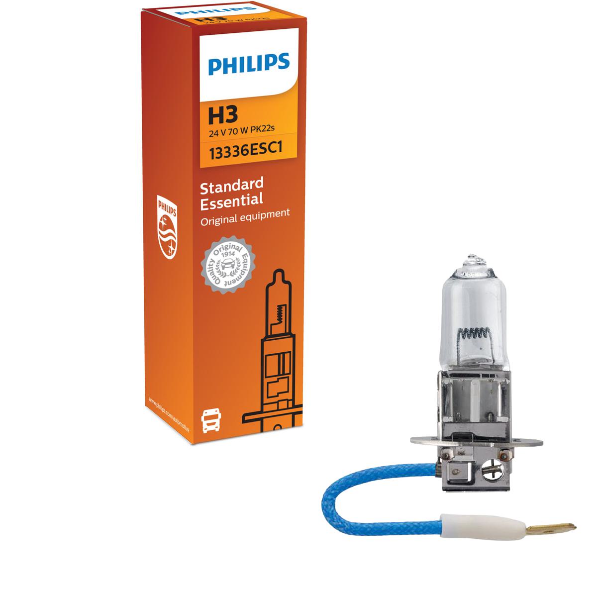 Lâmpada do Farol H3 24V STANDARD ESSENTIAL - Philips - 13336ESC1 - (1)