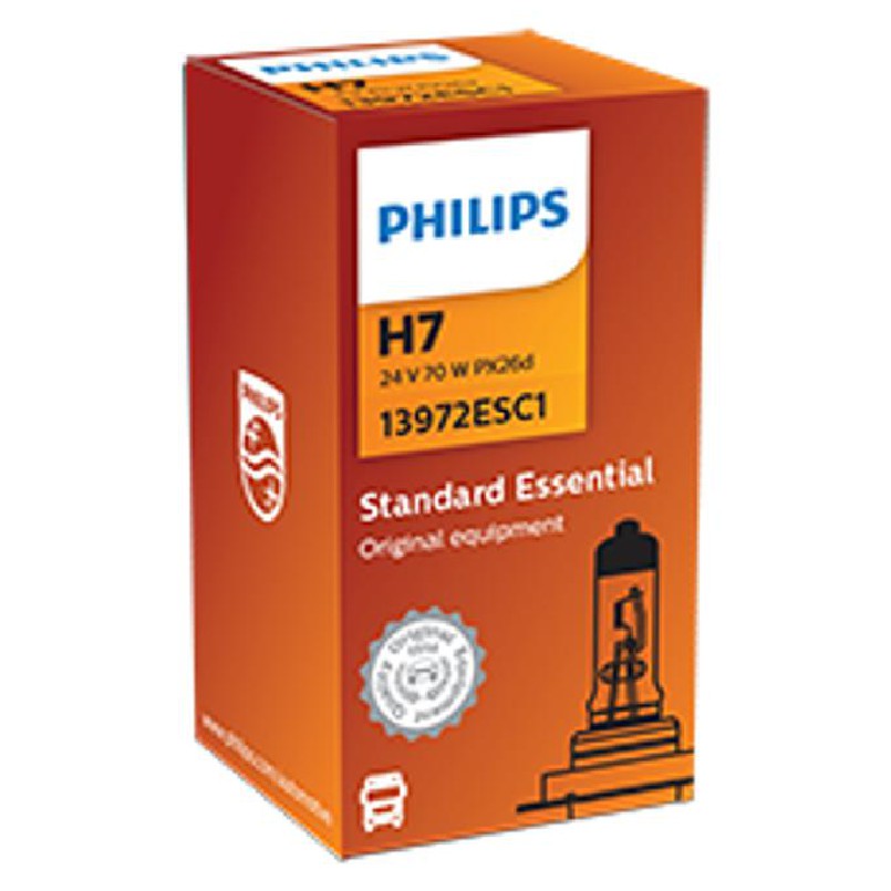 Lâmpada do Farol H7 24V STANDARD ESSENTIAL - Philips - 13972ESC1 - (4)