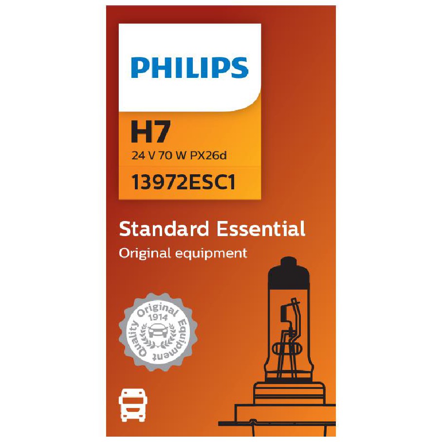 Lâmpada do Farol H7 24V STANDARD ESSENTIAL - Philips - 13972ESC1 - (5)