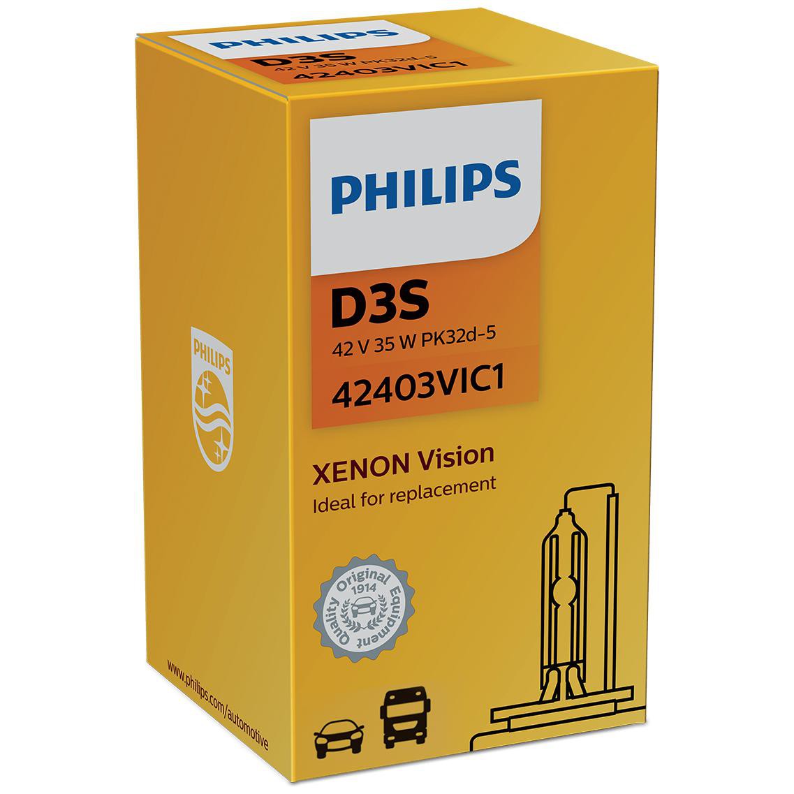 Lâmpada do Farol Xenon D3S 35W - Philips - 42403VIC1 - (4)