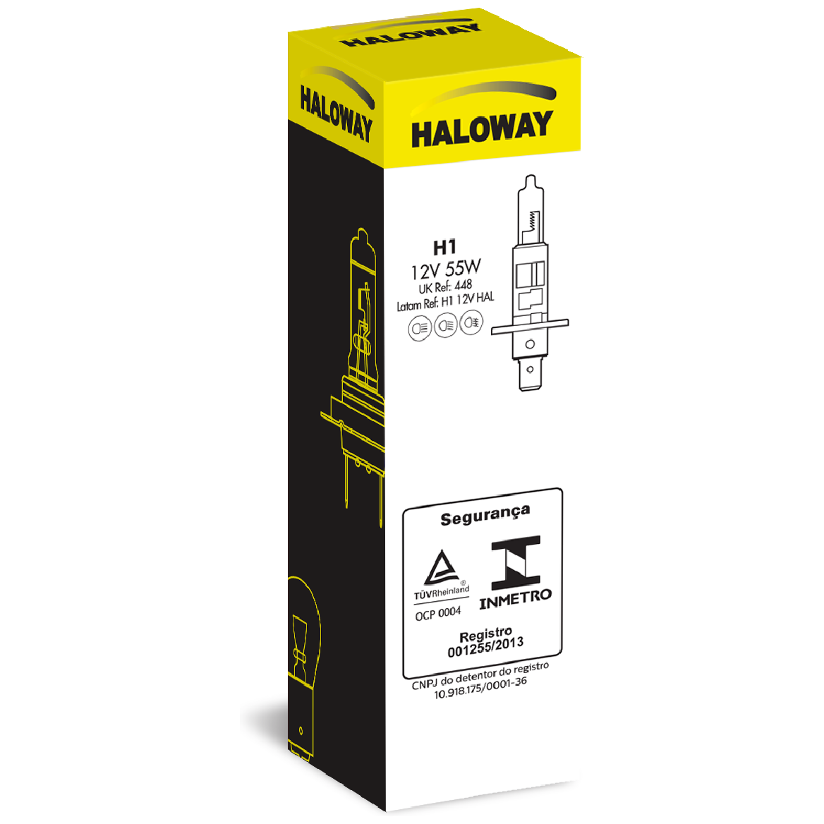 Lâmpada do Farol H1 12V - Haloway - H1 12V HAL - (3)
