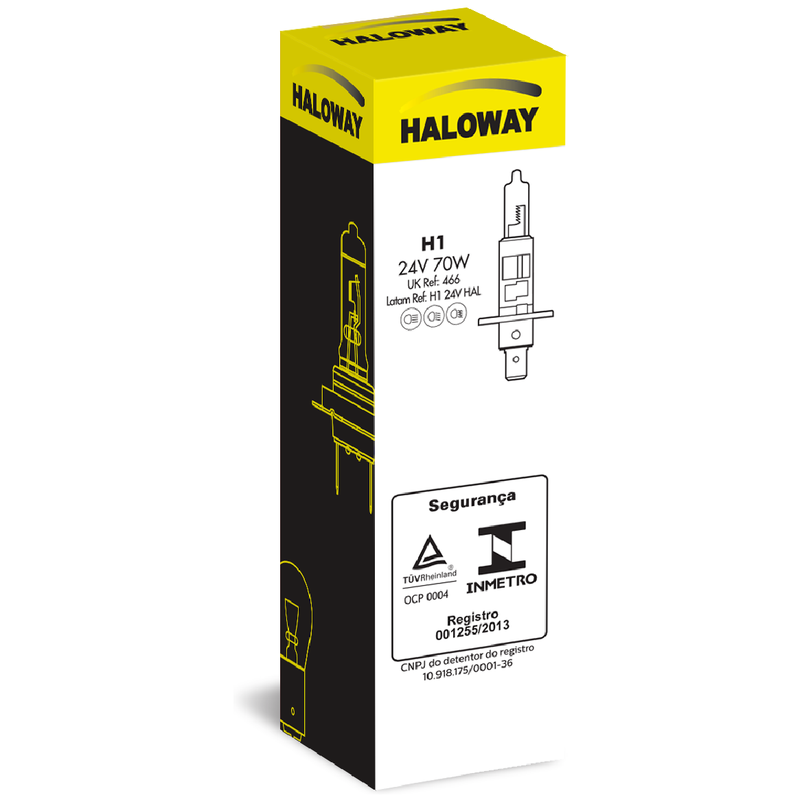 Lâmpada do Farol H1 24V - Haloway - H1 24V HAL - (3)