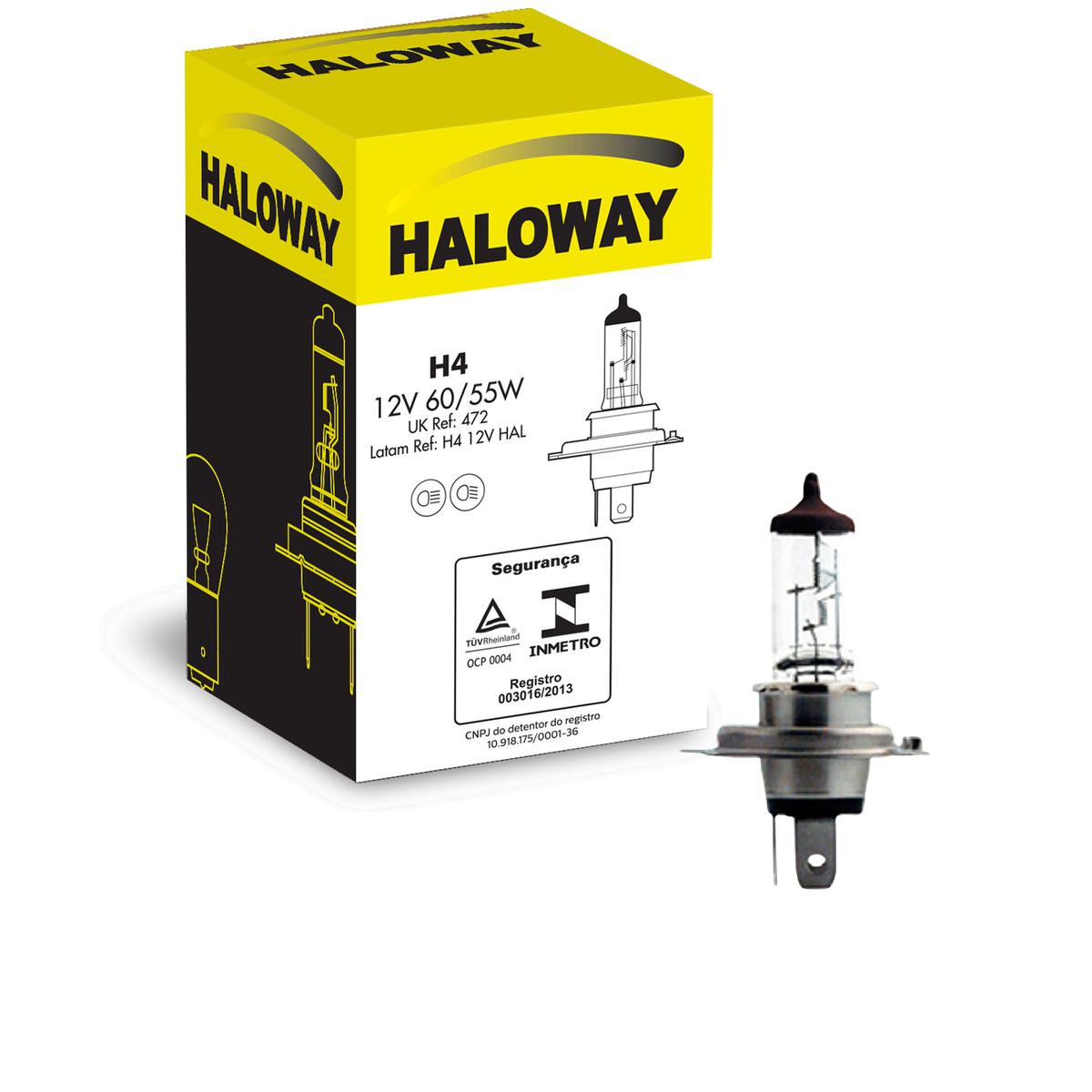 Lâmpada do Farol H4 12V - Haloway - H4 12V HAL - (1)