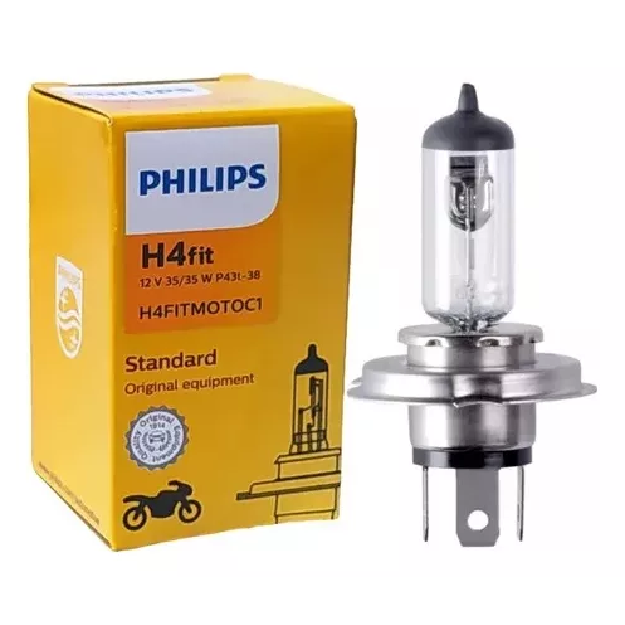 Lâmpada do Farol Moto H4 35/35W - Philips - H4FITMOTOC1 - (1)