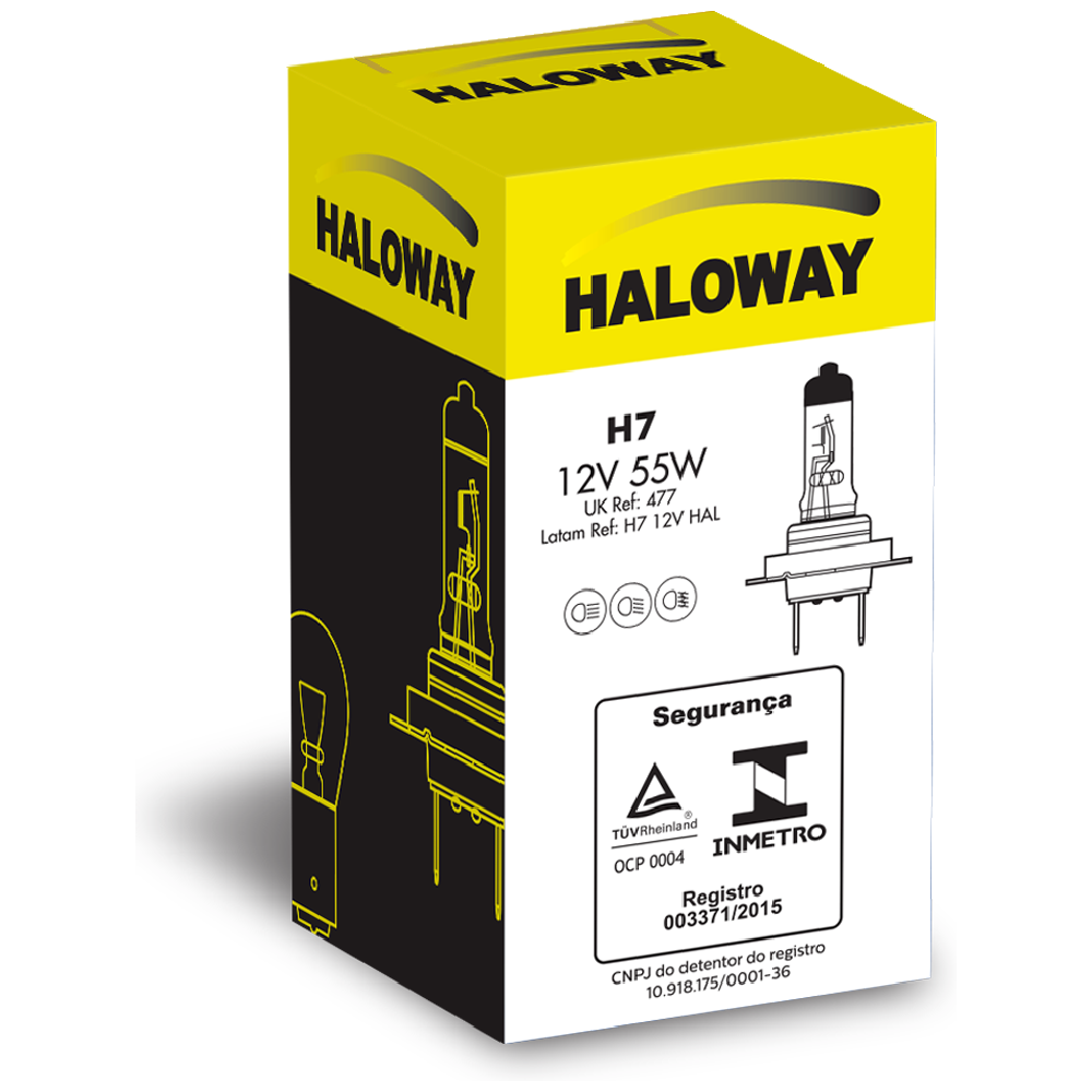 Lâmpada do Farol H7 12V - Haloway - H7 12V HAL - (3)